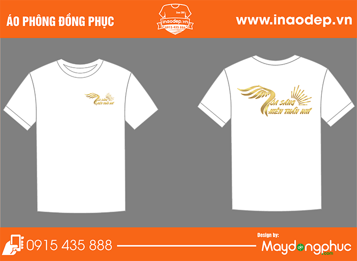 In áo phông Tỏa sáng thiên thần nhí | In ao phong dong phuc
