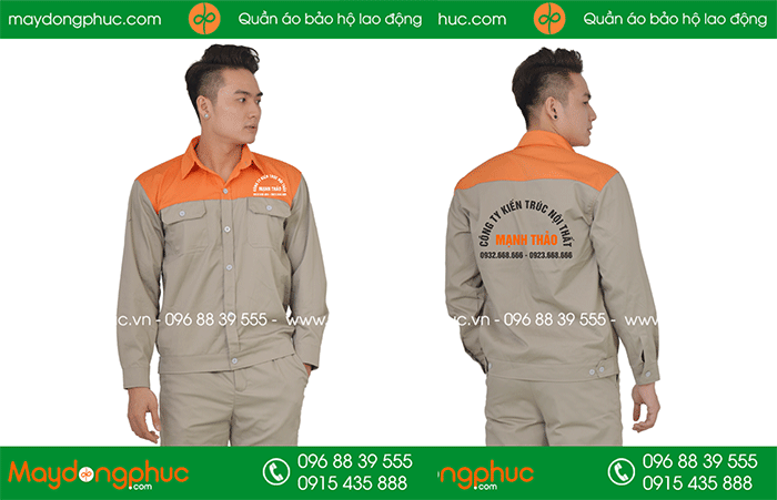 In đồng phục bảo hộ Công ty kiến trúc nội thất Mạnh Thảo | In dong phuc bao ho