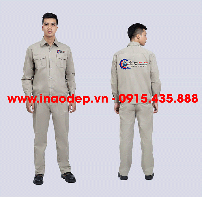 In đồng phục bảo hộ Điện Lạnh Phát Đạt | In dong phuc bao ho