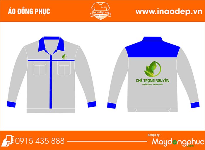 In đồng phục bảo hộ Công ty Chè Trọng Nguyên | In ao bao ho dong phuc