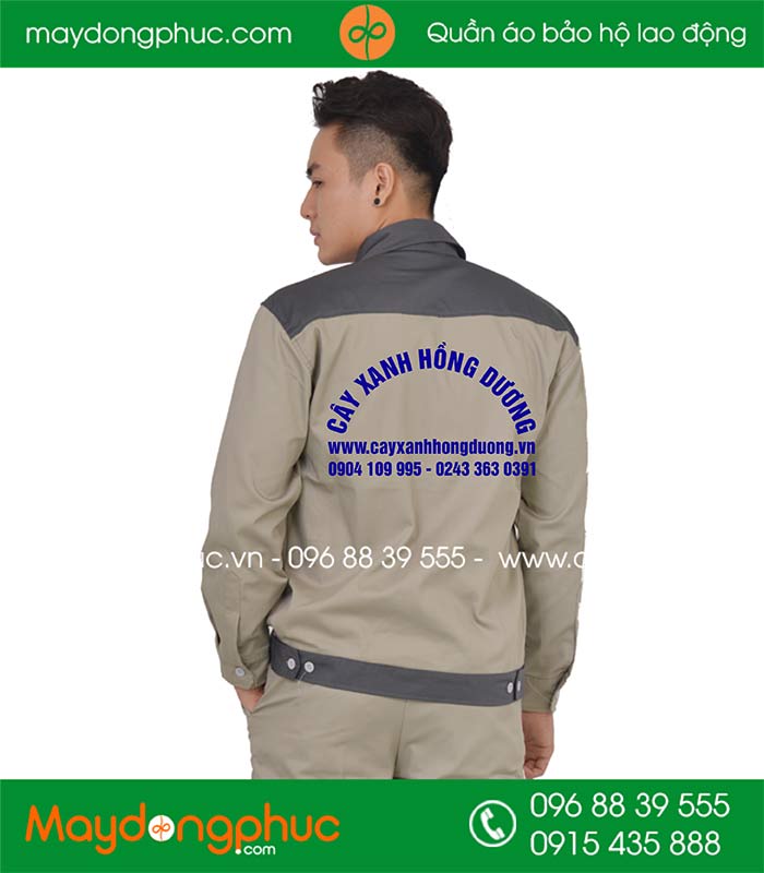 In áo bảo hộ Cây xanh Hồng Dương | In dong phuc bao ho