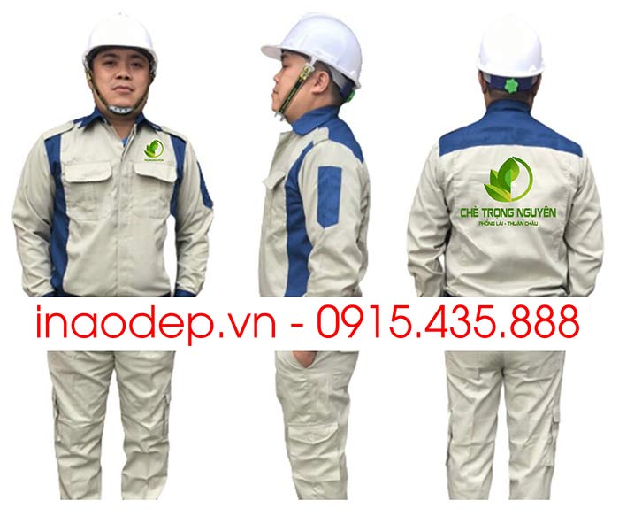 In áo bảo hộ Công ty Chè Trọng Nguyên | In ao bao ho dong phuc
