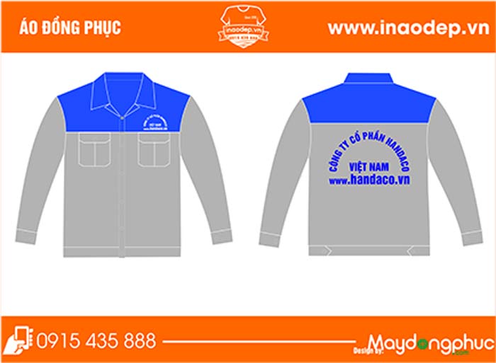 In áo bảo hộ Công ty cổ phần Hanvico | In ao bao ho dong phuc