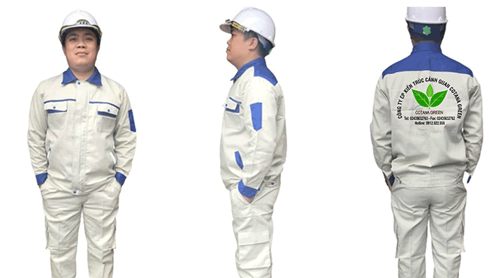 In áo bảo hộ công ty CP kiến trúc cảnh quan Cotana Green | In ao bao ho dong phuc