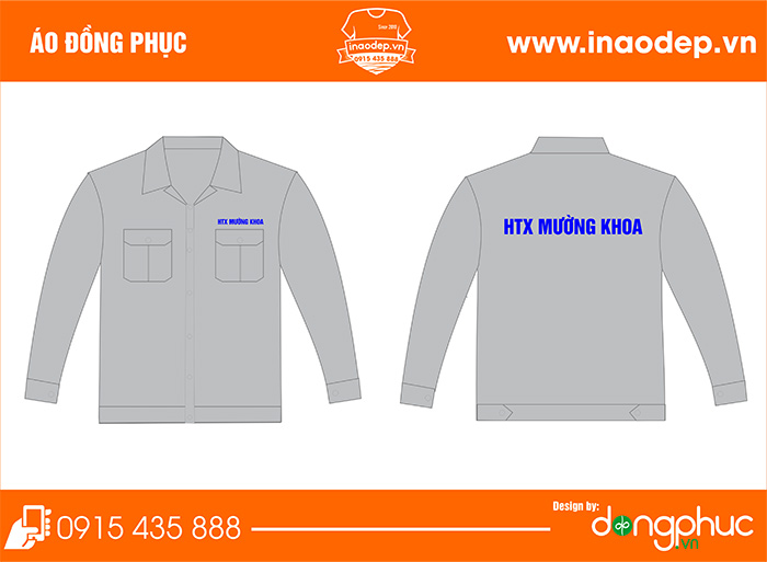 In áo bảo hộ công ty HTX Mường Khoa | In ao bao ho