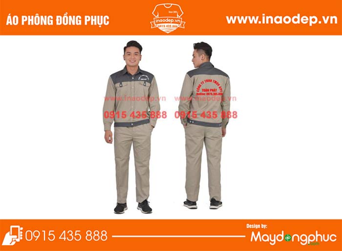 In áo bảo hộ công ty TNHH Toàn Phát | In ao bao ho dong phuc