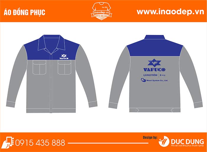 In áo bảo hộ Công ty Vafuco | In dong phuc bao ho