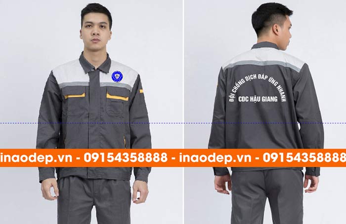 In đồng phục bảo hộ Đội chống dịch đáp ứng nhanh CDC Hậu Giang | In dong phuc bao ho