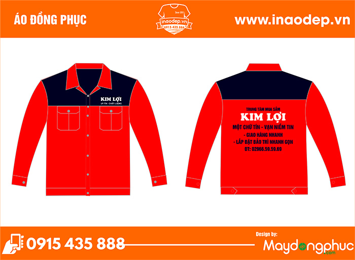 In áo bảo hộ Trung tâm mua sắm Kim Lợi | In ao bao ho
