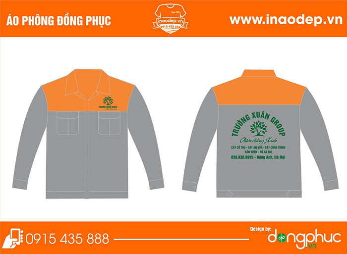 In áo bảo hộ Trường Xuân Group | In dong phuc bao ho