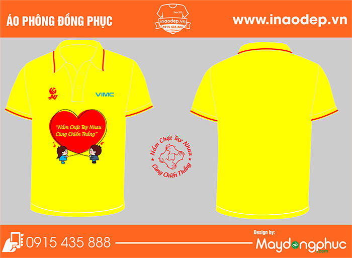 In áo cổ bẻ công ty VIMC- An Việt Phát | In ao cong ty nha hang