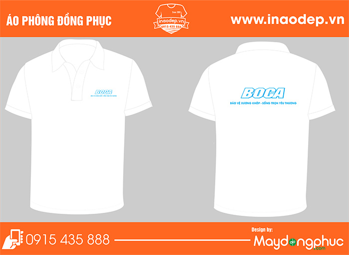 In áo công ty BoCa | In ao cong ty nha hang