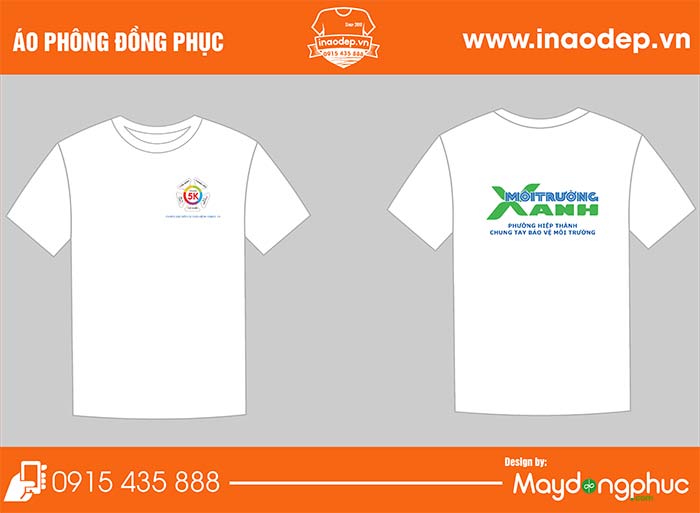 In áo phông công ty Môi trường Xanh phường Hiệp Thành | In ao phong dong phuc