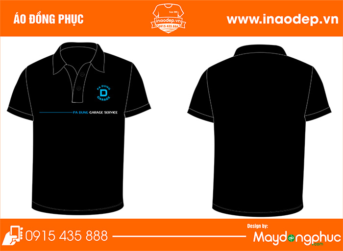 In áo công ty PaDung Garage Service | In ao cong ty