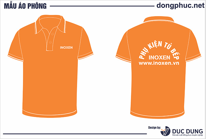 in áo công ty tủ bếp Inoxen | In ao cong ty nha hang