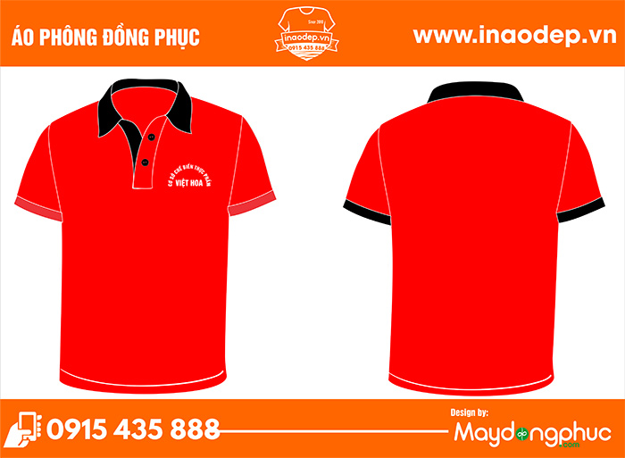 In áo cơ sở chế biến thực phẩm Việt Hoa | In ao cong ty