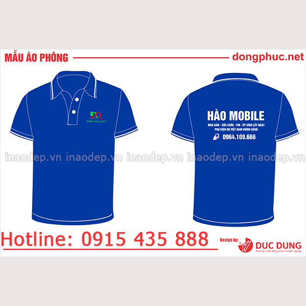 In áo cửa hàng Hào Mobile | In ao cong ty