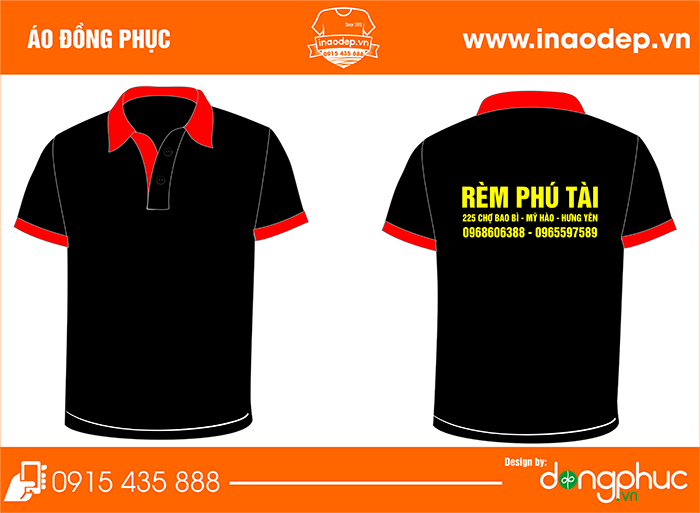 In áo cửa hàng rèm Phú Thái | In ao cong ty