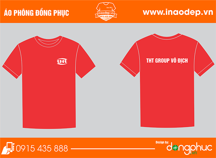 In áo đồng phục THT Group vô địch | In ao cong ty