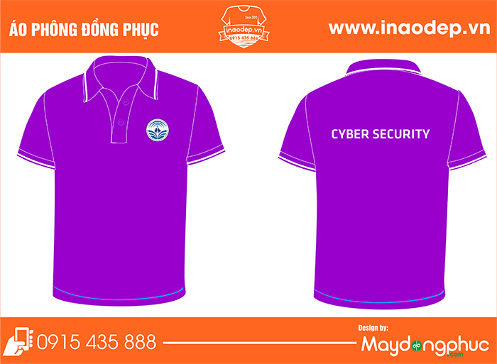 In áo đồng phục công ty Cyber Security | In ao phong dong phuc