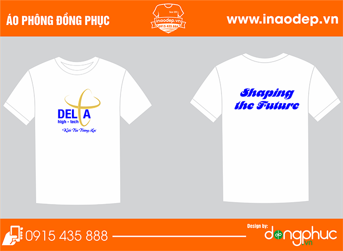 In áo đồng phục công ty DELTA | In ao phong dong phuc