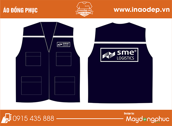In áo gile Công ty SME Logistics | In ao gile dong phuc