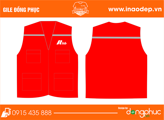 In áo gile đồng phục Công ty An Thành | In ao gile dong phuc