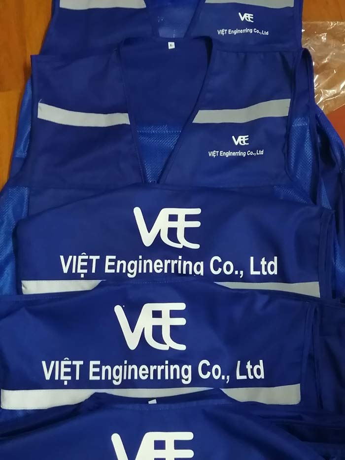 In áo gile đồng phục Công ty Việt Enginerring | In ao gile dong phuc