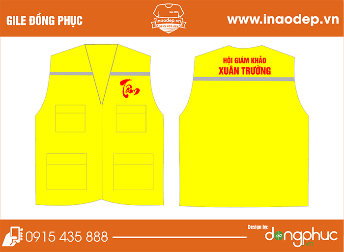 In áo gile Hội giám khảo Xuân Trường | In ao gile dong phuc