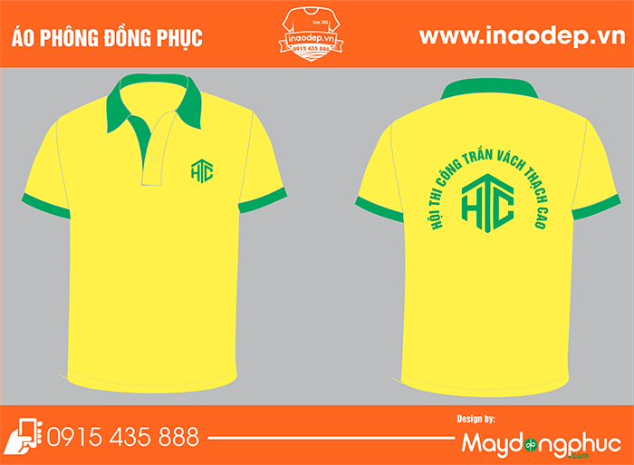 In áo Hội thi công trần vách thạch cao | In ao phong dong phuc