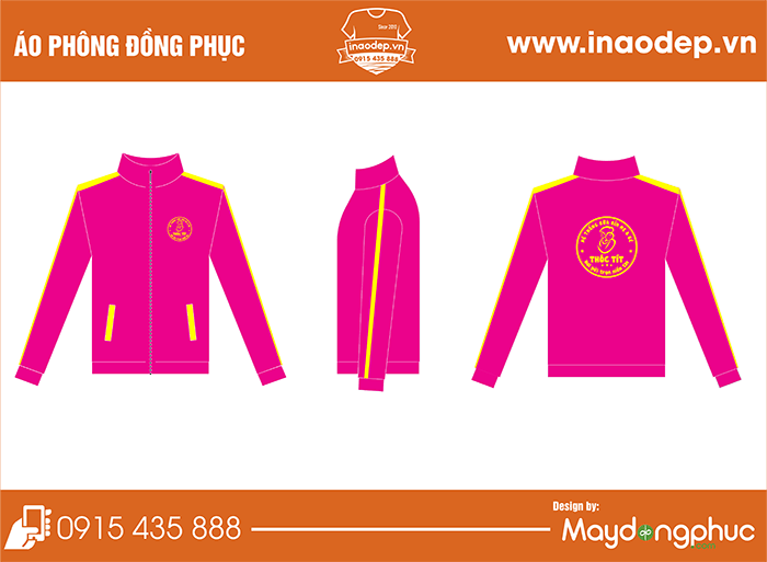In áo khoác Hệ thống sữa bỉm Mẹ & bé Thóc Tít | In ao khoac dong phuc
