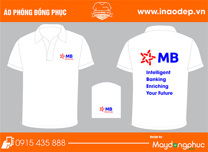 In áo phông đồng phục Ngân hàng MB | In ao cong ty