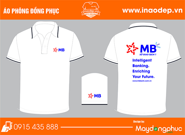 In áo phông đồng phục Ngân hàng MB | In ao cong ty