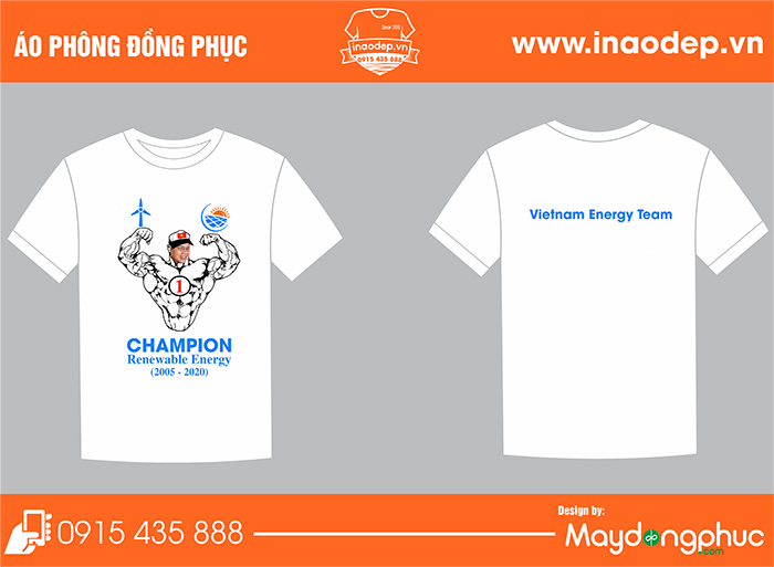 In áo nhóm Champion | In ao phong dong phuc