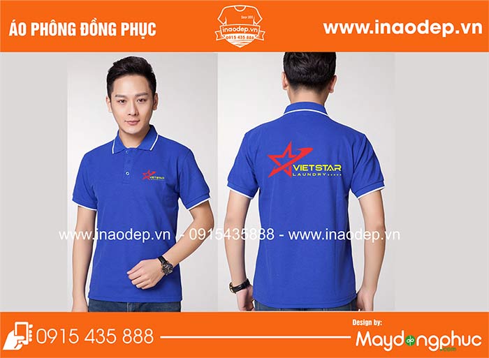 In áo phông công ty VietStar | In ao phong dong phuc