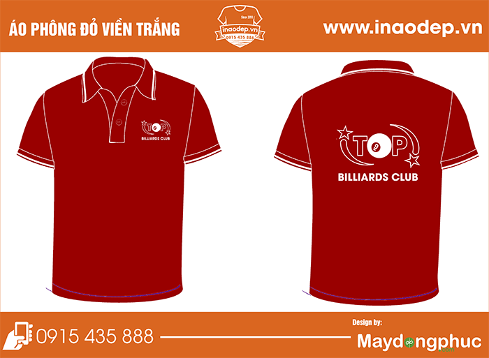 In áo phông Top9 Billiards Club | In ao phong dong phuc
