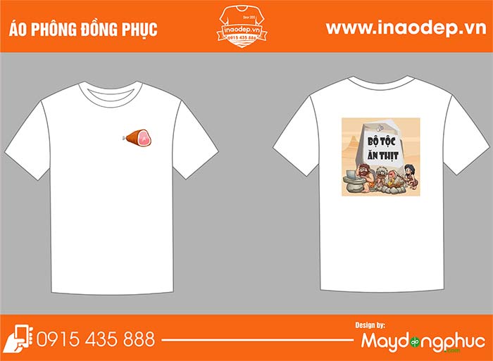 In áo phông hình Bộ tộc ăn thịt | In ao phong dong phuc