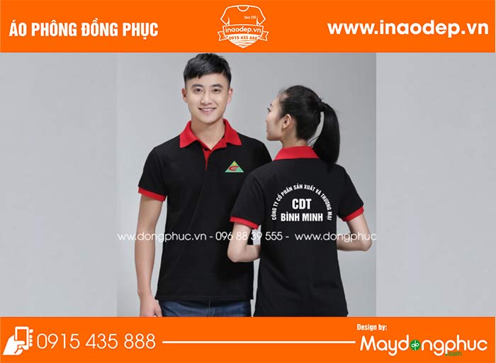 In áo phông công ty CP SX&TM CDT Bình Minh | In ao phong dong phuc