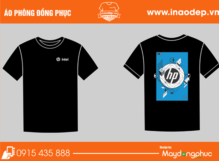 In áo phông công ty intelhp | In ao phong dong phuc