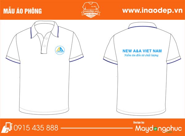 In áo phông công ty New A&A Việt Nam | In ao phong dong phuc