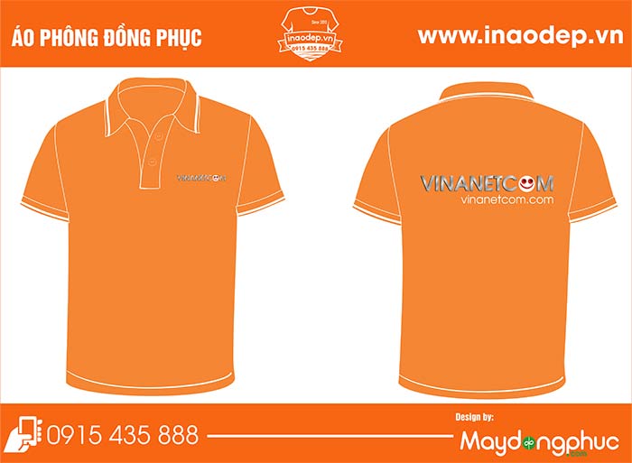 In áo phông công ty Vinanetcom | In ao phong dong phuc