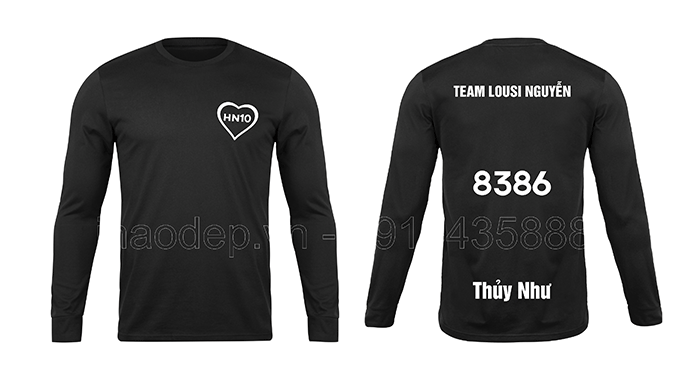 In áo phông dài tay Team Lousi Nguyễn | In ao phong dong phuc