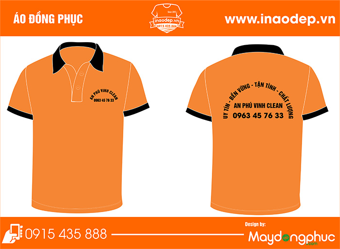 In áo phông đồng phục An Phú Vinh Clean | In ao cong ty