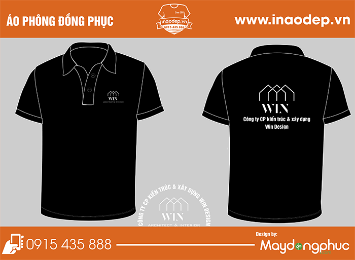 In áo phông Công ty CP Kiến trúc & xây dựng Win | In ao phong dong phuc