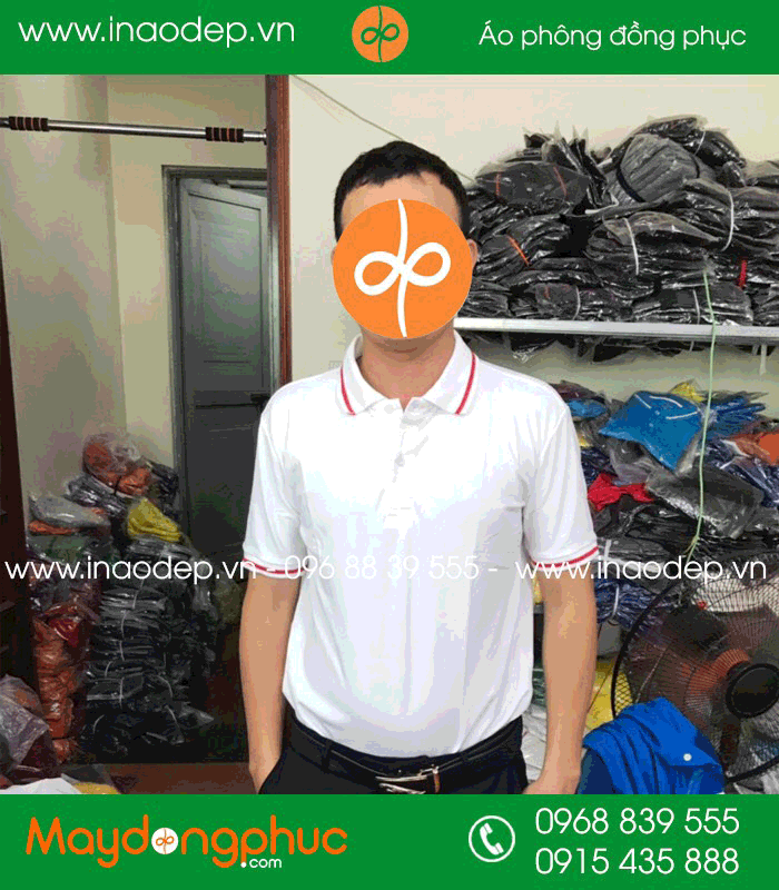 In áo phông đồng phục màu trắng | In ao phong dong phuc