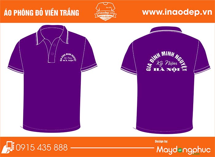 In áo phông gia đình Minh Nguyệt Hà Nội | In ao phong dong phuc