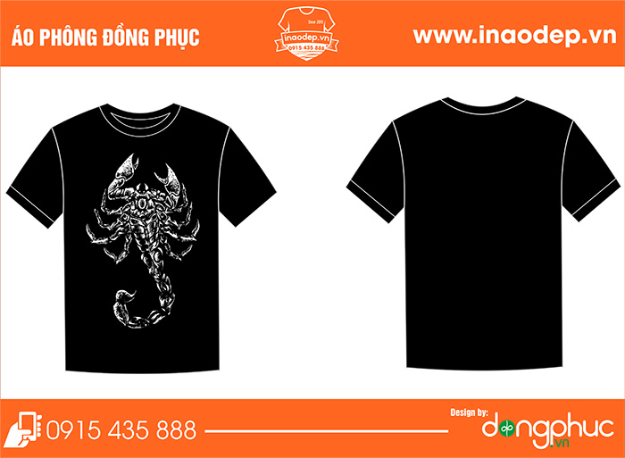 In áo phông hình bọ cạp | In ao phong dong phuc