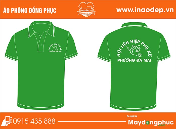 In áo phông Hội liên hiệp phụ nữ Phường Đa Mai | In ao phong dong phuc