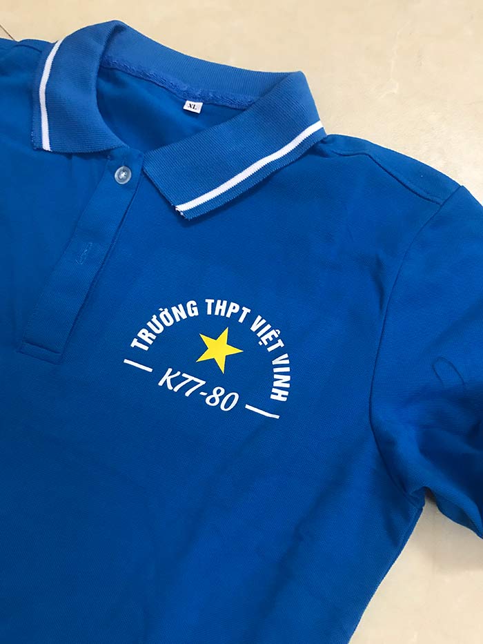 In áo phông K77-80 trường THPT Việt Vinh | In ao phong dong phuc