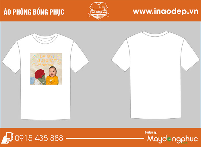 In áo phông Sinh nhật Mommul | In ao phong dong phuc
